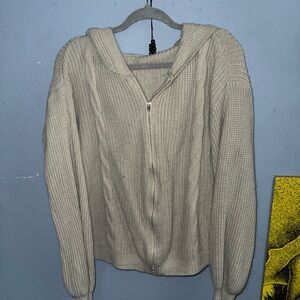 Cozy Cream Cable Knit Sweater